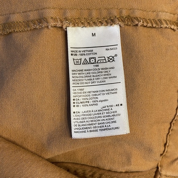 Old Navy Utility Jacket Medium Zip Up Drawstring Coat Camel Color Brown Tan - Picture 6 of 9